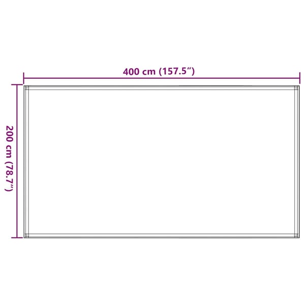 vidaXL telttæppe 200x400 cm beige
