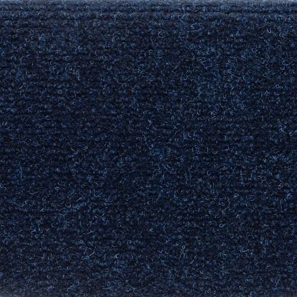 vidaXL Trappstegsmattor självhäftande 10 st marinblå 56x17x3 cm brodyr