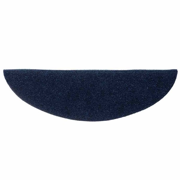 vidaXL Trappstegsmattor självhäftande 10 st marinblå 56x17x3 cm brodyr