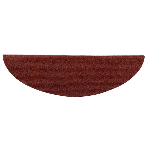 vidaXL selvklæbende trappemåtter 10 stk. 56x17x3 cm tuftet rød