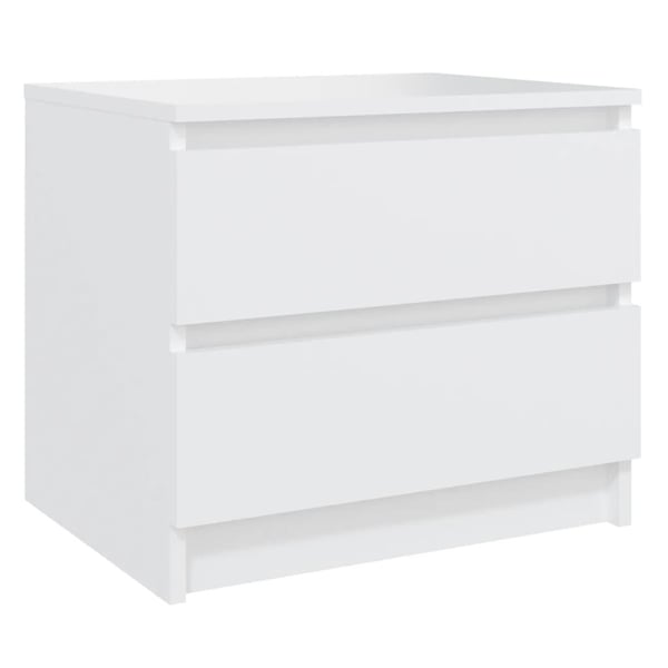 vidaXL sengeskab 50x39x43,5 cm spånplade hvid