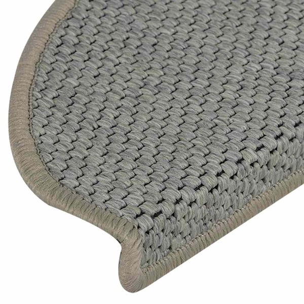 vidaXL Selvklebende trappematter sisal 15 stk 65x21x4 cm lysegrønn