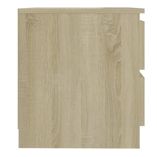 vidaXL Nattbord sonoma eik 50x39x43,5 cm sponplate