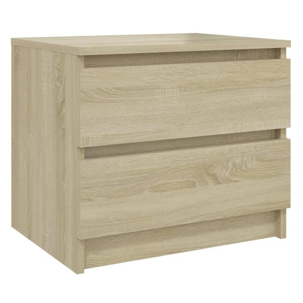 vidaXL Nattbord sonoma eik 50x39x43,5 cm sponplate