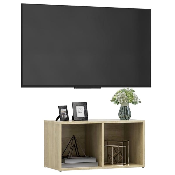 vidaXL tv-skab 72x35x36,5 cm spånplade sonoma-eg
