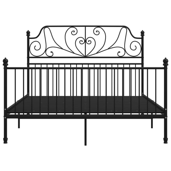 vidaXL sengestel 160x200 cm metal sort