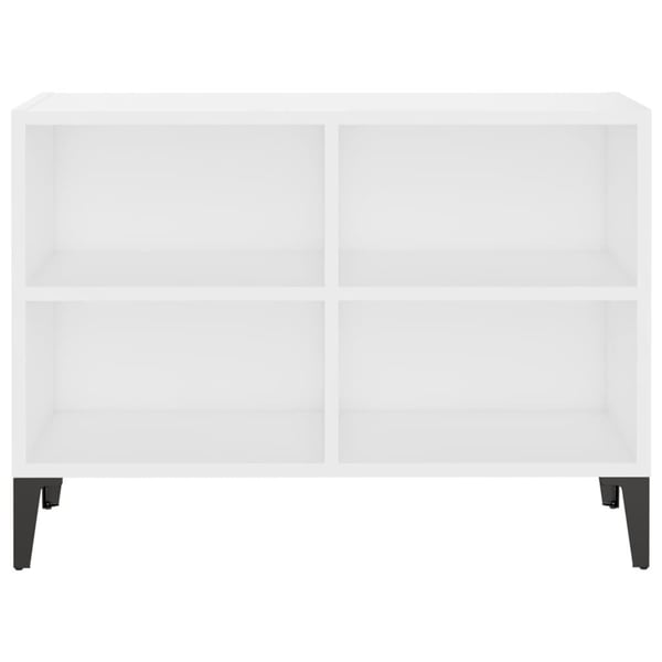 vidaXL TV-benk med metallben hvit 69,5x30x50 cm