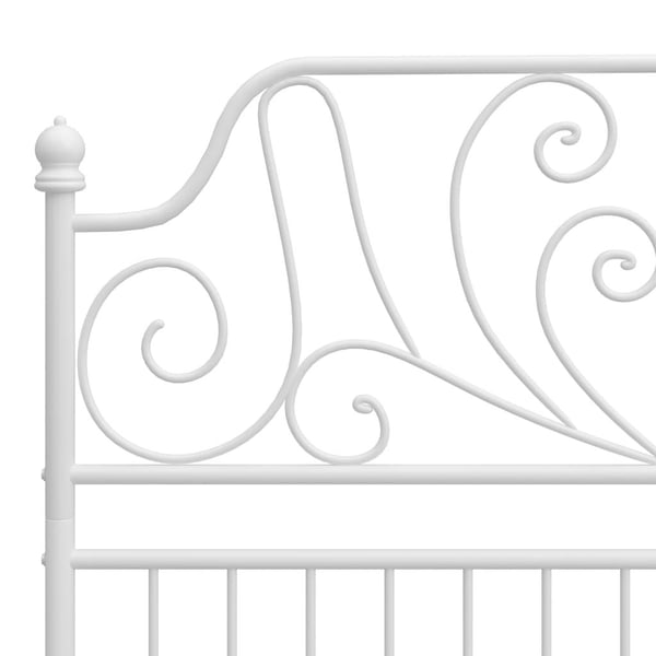 vidaXL sengestel 120x200 cm metal hvid