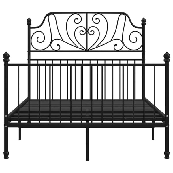 vidaXL Sengeramme svart metall 120x200 cm
