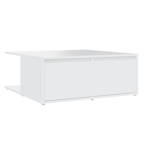 vidaXL sofabord 80x80x31 cm spånplade hvid