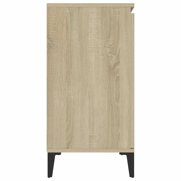 vidaXL Skjenk sonoma eik 102x35x70 cm konstruert tre