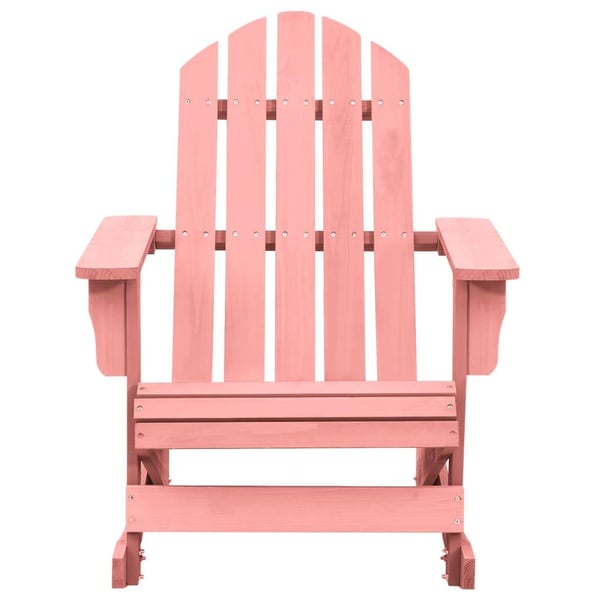 vidaXL Adirondack gyngestol for hage heltre gran rosa