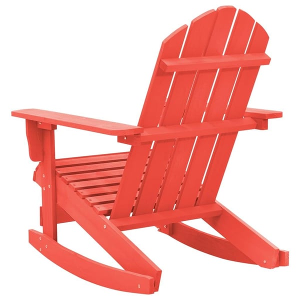 vidaXL Adirondack gyngestol heltre gran rød