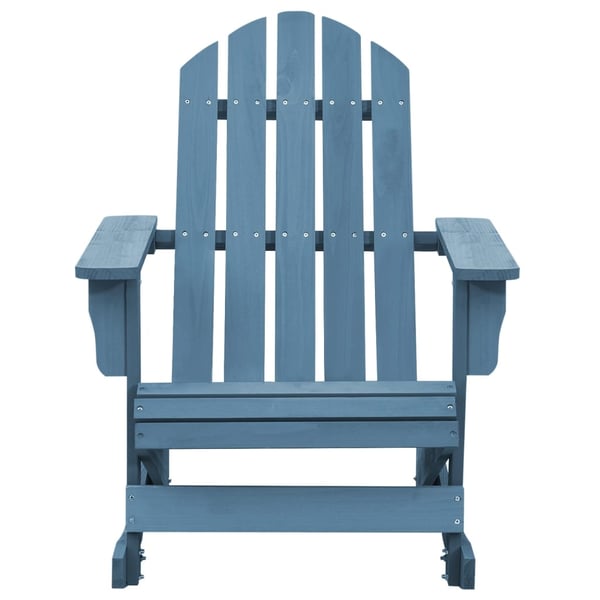 vidaXL Gungstol adirondack massivt granträ blå