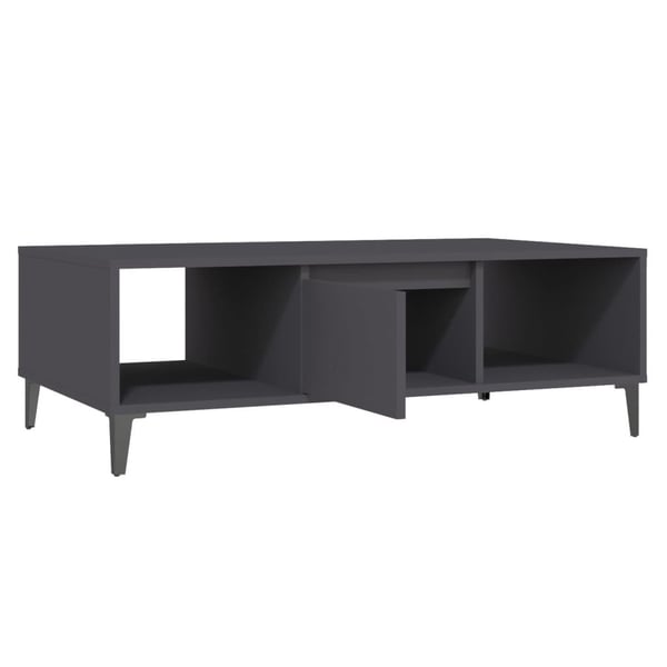 vidaXL Salongbord grå 103,5x60x35 cm konstruert tre