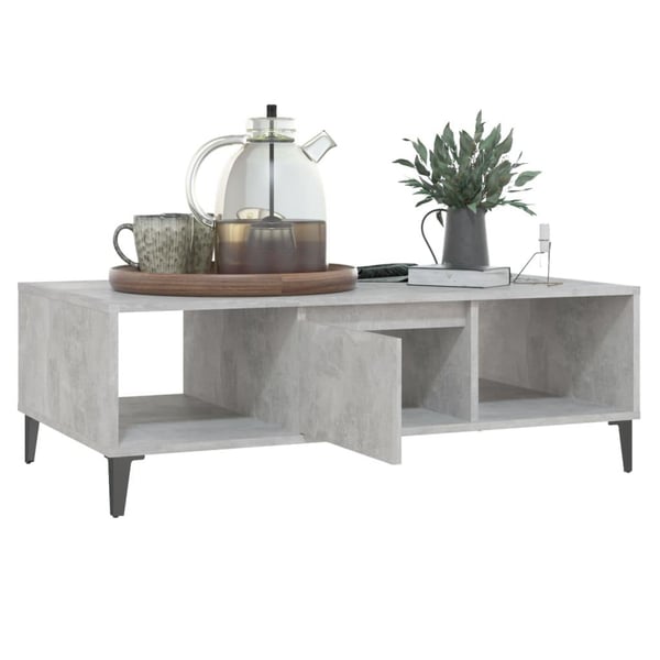 vidaXL sofabord 103,5x60x35 cm spånplade betongrå