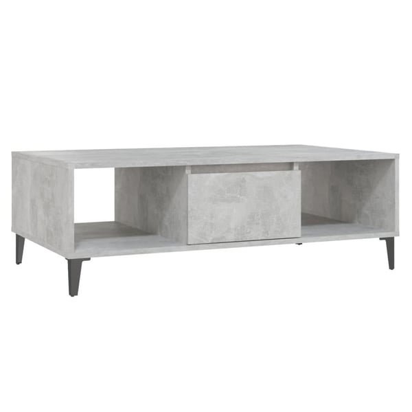 vidaXL Salongbord betonggrå 103,5x60x35 cm sponplate