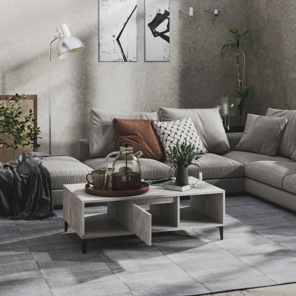 vidaXL sofabord 103,5x60x35 cm spånplade betongrå