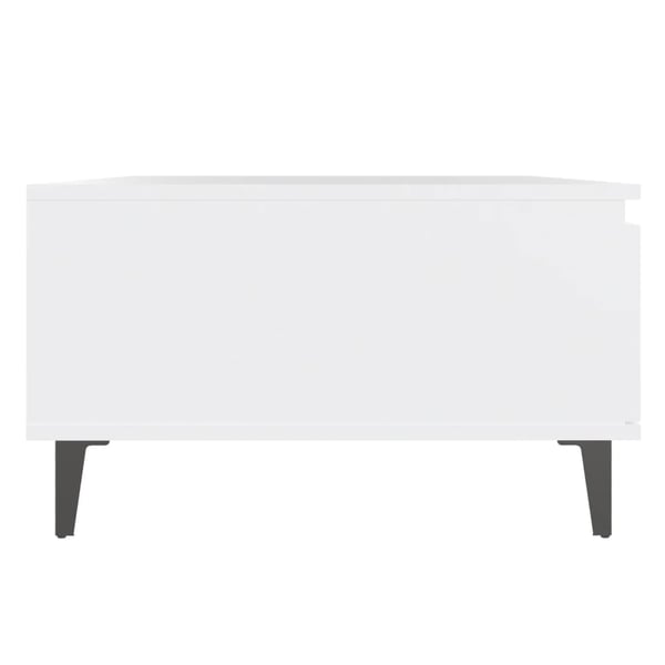 vidaXL Salongbord hvit 90x60x35 cm sponplate
