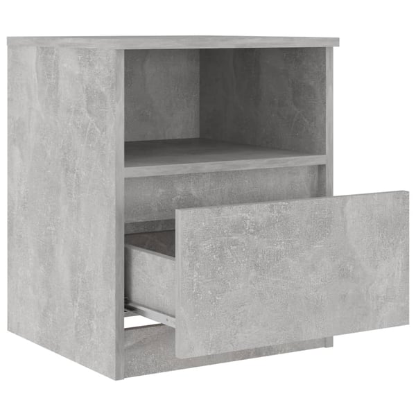 vidaXL sengeskab 40x40x50 cm spånplade betongrå