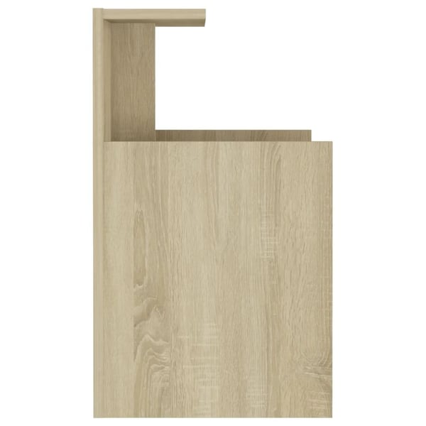 vidaXL sengeskabe 2 stk. 40x35x60 cm spånplade sonoma-eg