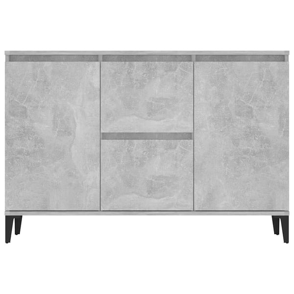 vidaXL Skjenk grå 102x35x70 cm konstruert tre