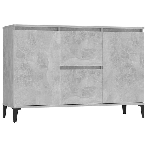 vidaXL Skjenk grå 102x35x70 cm konstruert tre