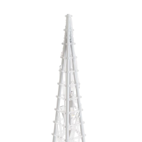 vidaXL Dekorativ LED-lyskjegle i akryl varmhvit 90 cm
