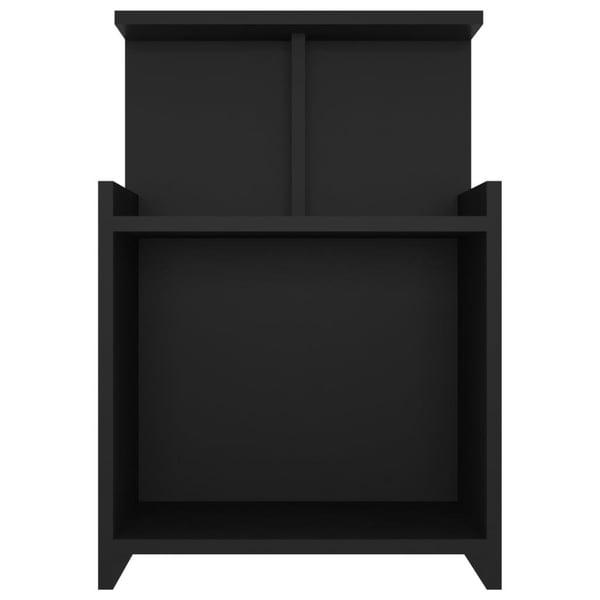 vidaXL Nattbord svart 40x35x60 cm sponplate