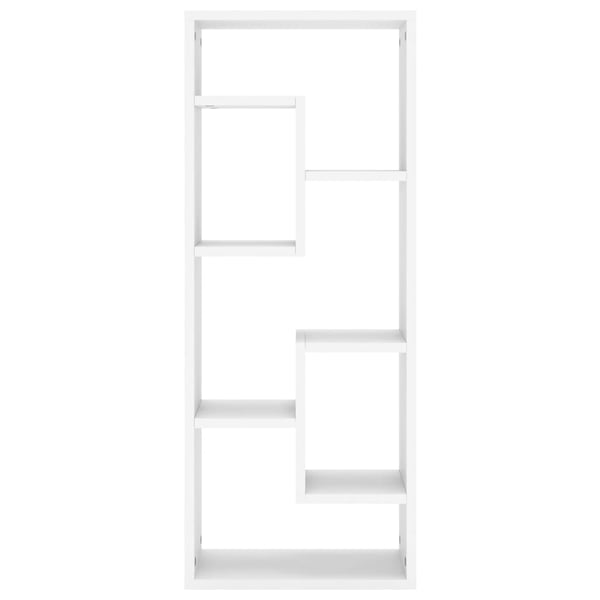 vidaXL Vegghylle hvit 36x16x90 cm konstruert tre