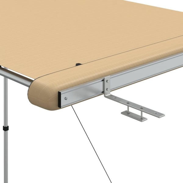 vidaXL Markise til bobil og campingvogn 1,2x2x2,15 m beige