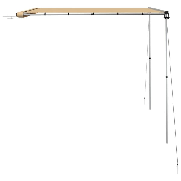 vidaXL Markise til bobil og campingvogn 3x2,5x2,15 m beige