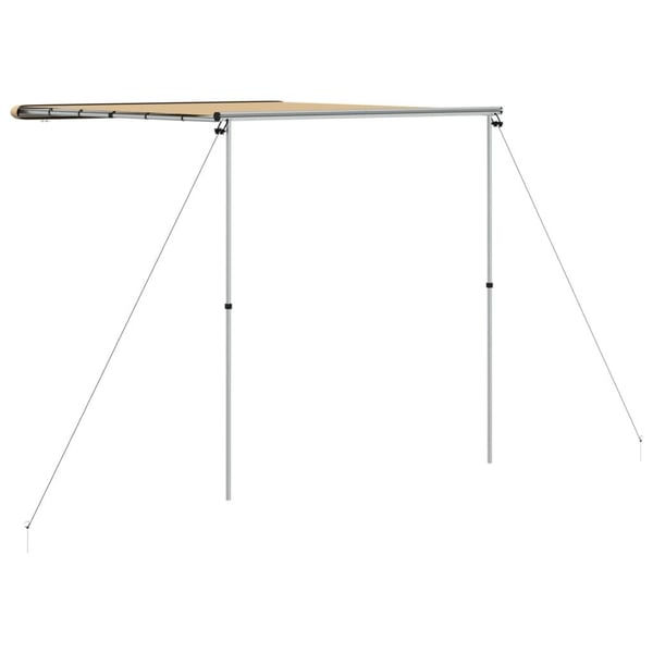 vidaXL Husvagnsmarkis 1,8x2,5x2,15 m beige