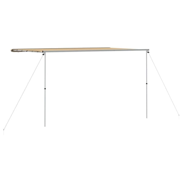 vidaXL Markise til bobil og campingvogn 3,6x2,5x2,15 m beige