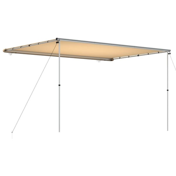 vidaXL Markise til bobil og campingvogn 3,6x2,5x2,15 m beige