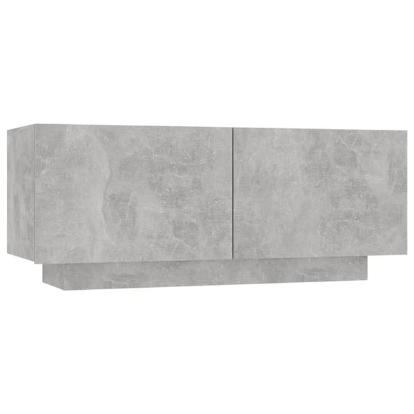 vidaXL sengeskab 100x35x40 cm spånplade betongrå