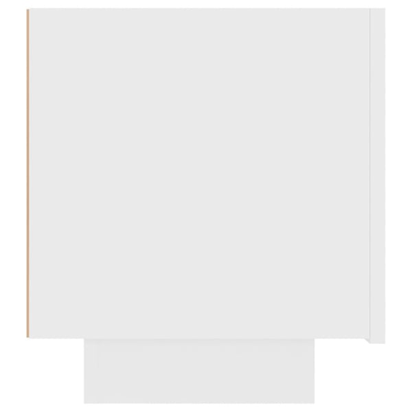 vidaXL Nattbord hvit 100x35x40 cm sponplate