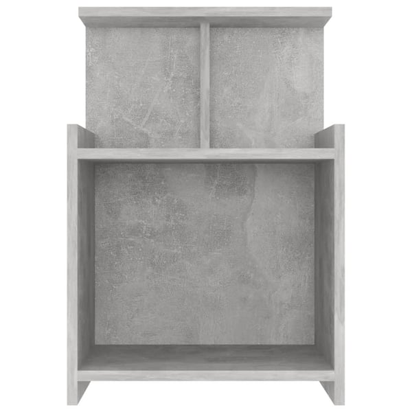 vidaXL sengeskab 40x35x60 cm spånplade betongrå
