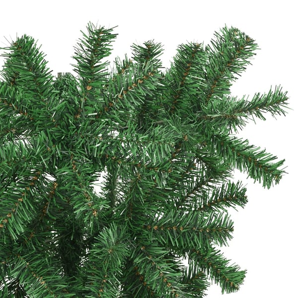 vidaXL Tekokuusi ylösalainen jalustalla vihreä 120 cm