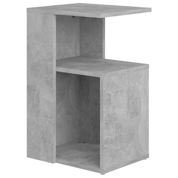 vidaXL sidebord 36x30x56 cm spånplade betongrå