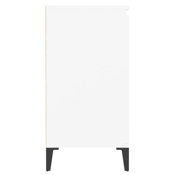 vidaXL skænk 60x35x70 cm spånplade hvid