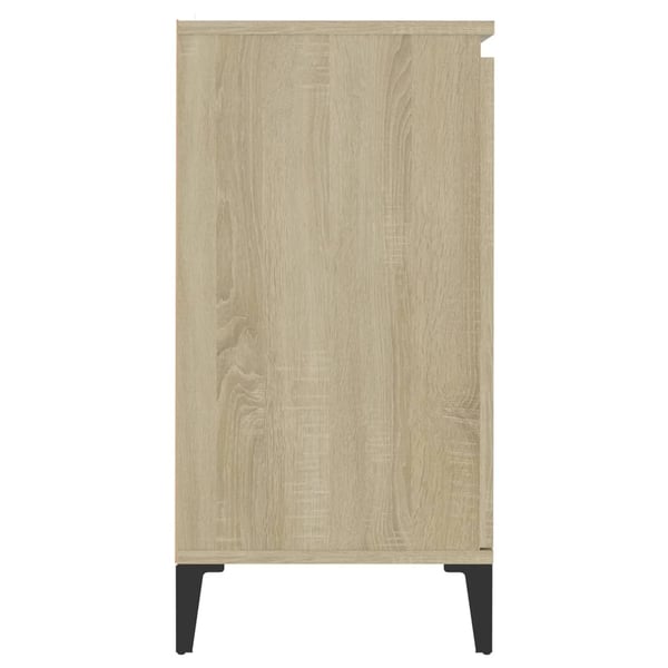 vidaXL Skjenk sonoma eik 60x35x70 cm konstruert tre