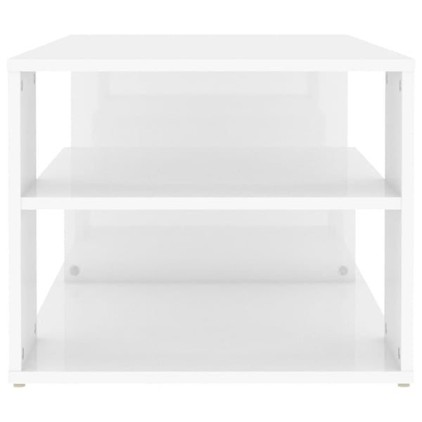 vidaXL sofabord 100x50x40 cm spånplade hvid højglans
