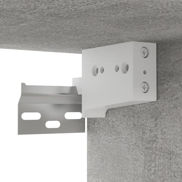 vidaXL væghængt tv-bord 102x35x35 cm konstrueret træ betongrå