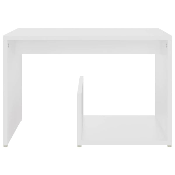 vidaXL Sidebord hvit 59x36x38 cm sponplate