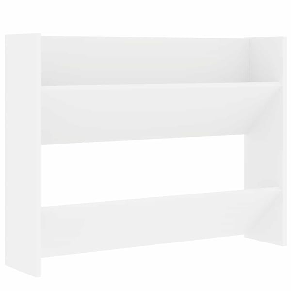 vidaXL Veggskoskap 2 stk 80x18x60 cm hvit sponplate
