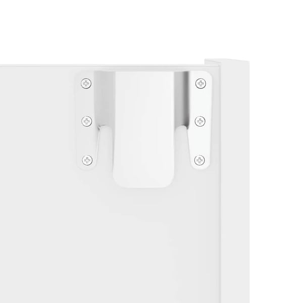 vidaXL Veggskoskap 2 stk 80x18x60 cm hvit sponplate