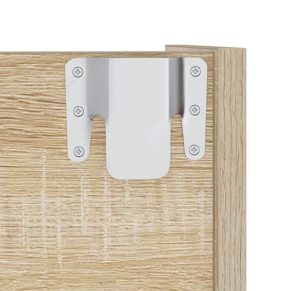 vidaXL Veggskoskap 2 stk sonoma eik 80x18x60 cm sponplater