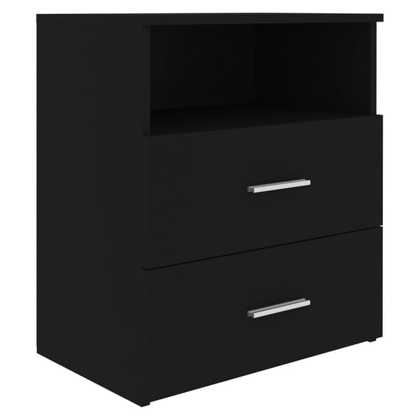 vidaXL sengeskabe 2 stk. 50x32x60 cm sort