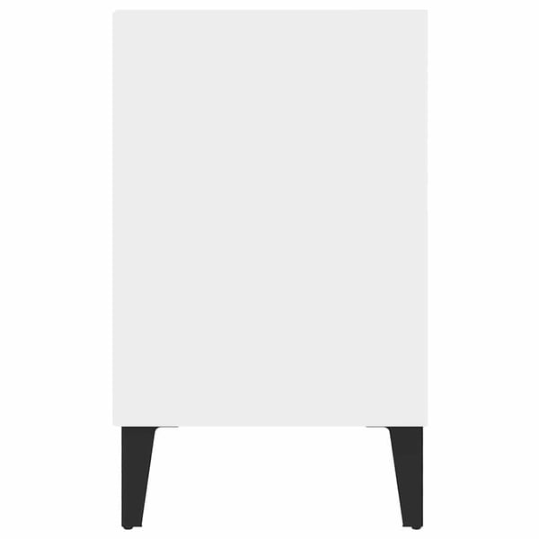 vidaXL TV-benk med metallben hvit 103,5x30x50 cm